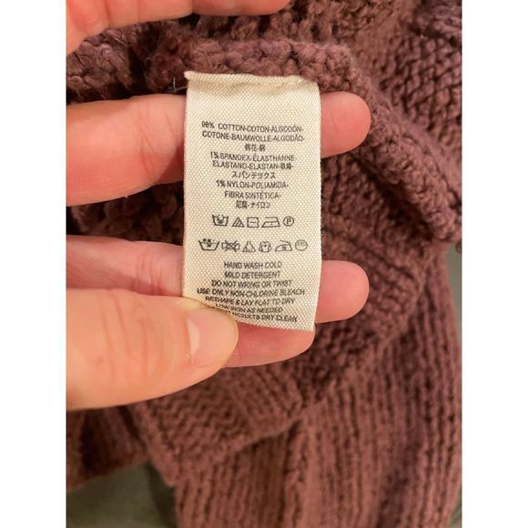 Free people beachy slouch sweater in mauve size S oversized - Picture 5 of 6
